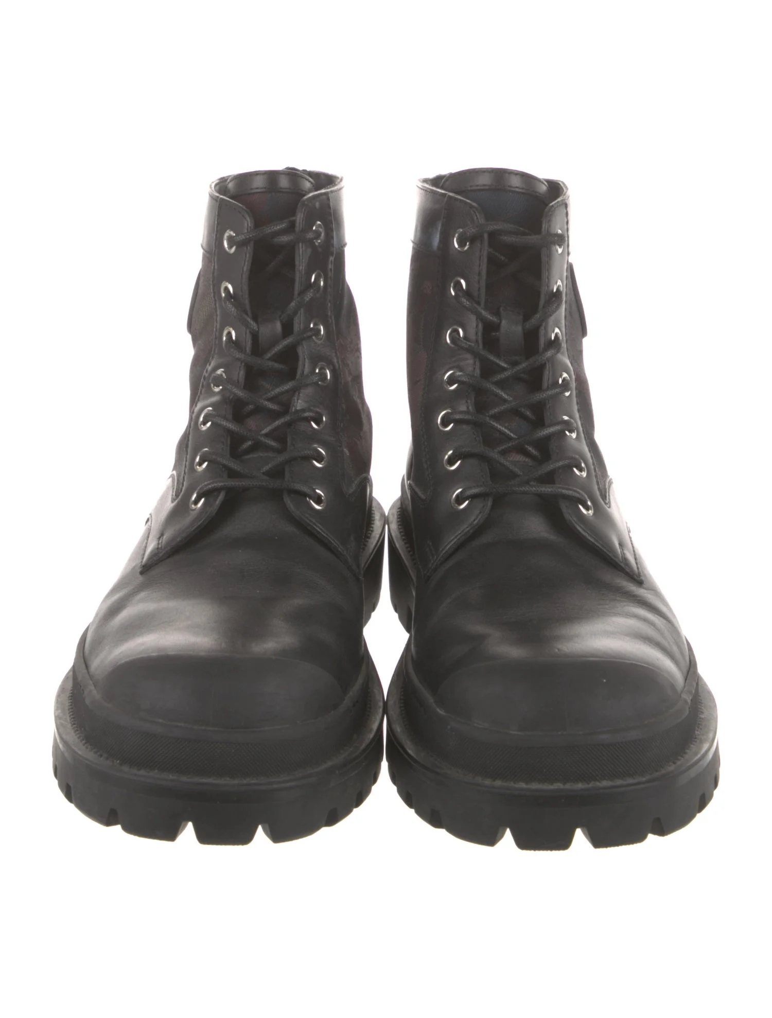Leather Combat Boots from DIOR MEN