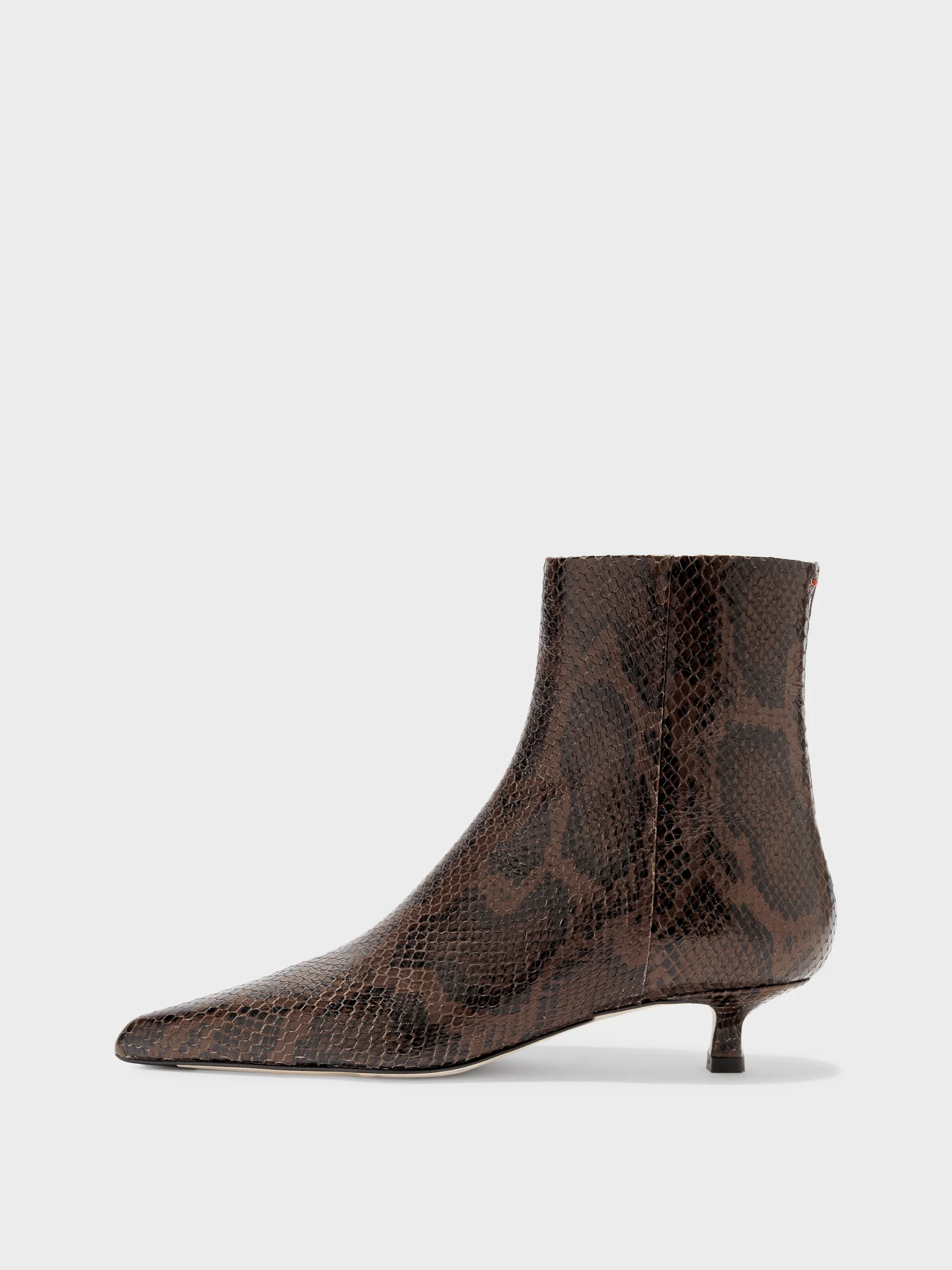 Sofie Leather Ankle Boots | Moka Snake from AEYDE