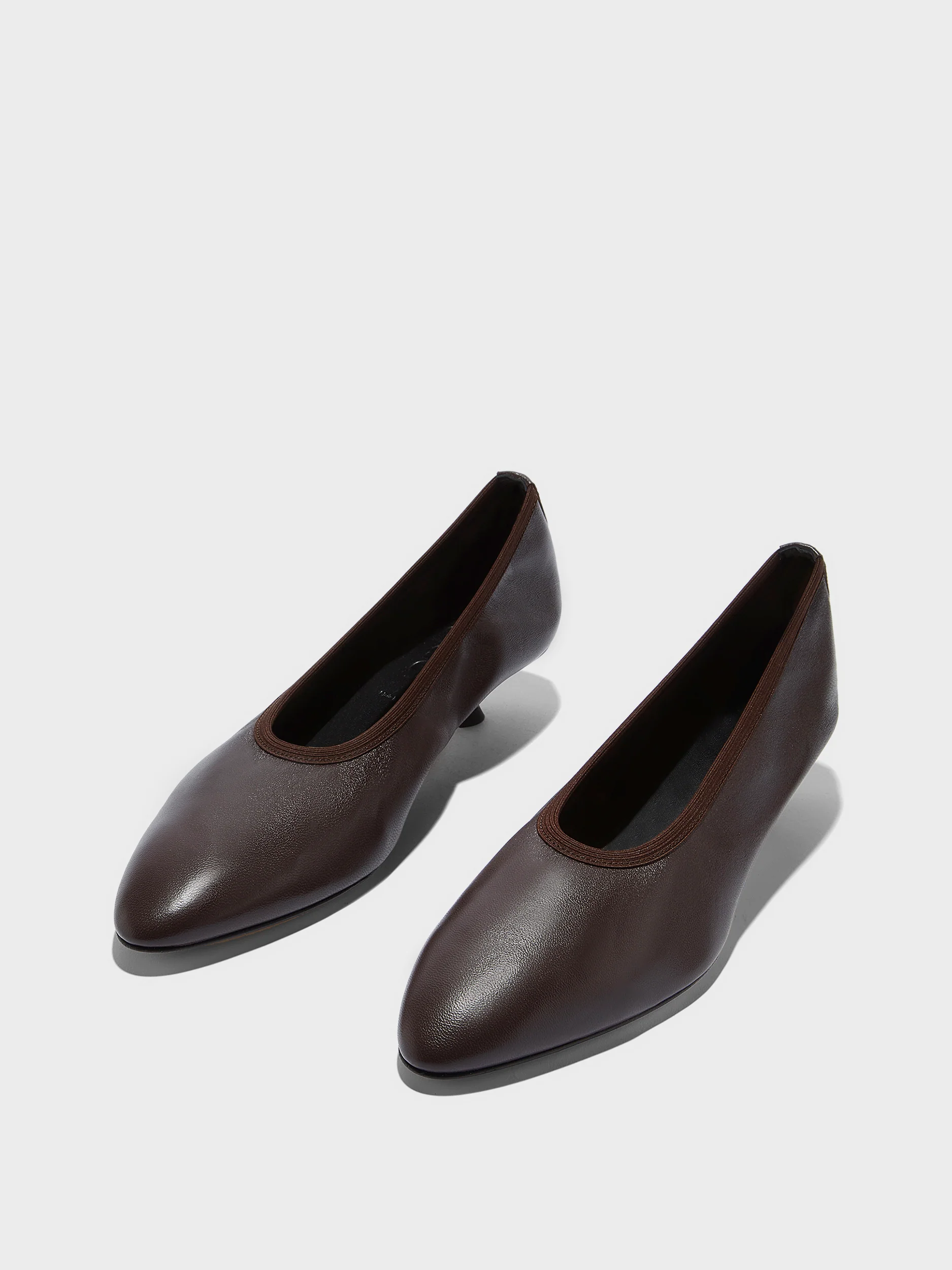 Hermia Leather Pumps | Moka Nappa from AEYDE