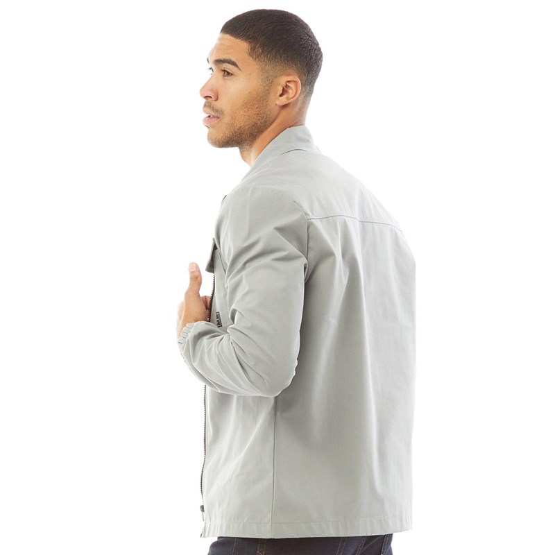 Closure London Mens Utility Overshirt Ice Grey from Closure London