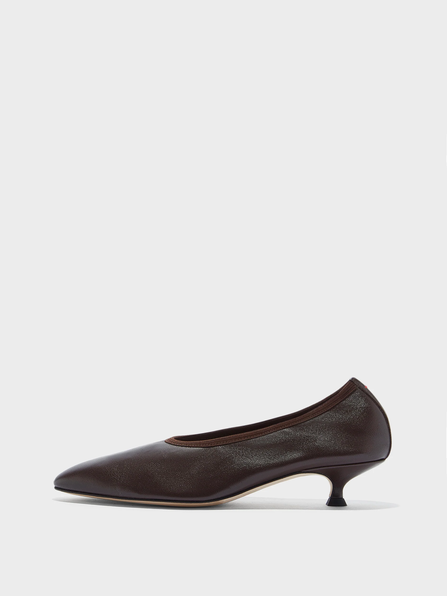 Hermia Leather Pumps | Moka Nappa