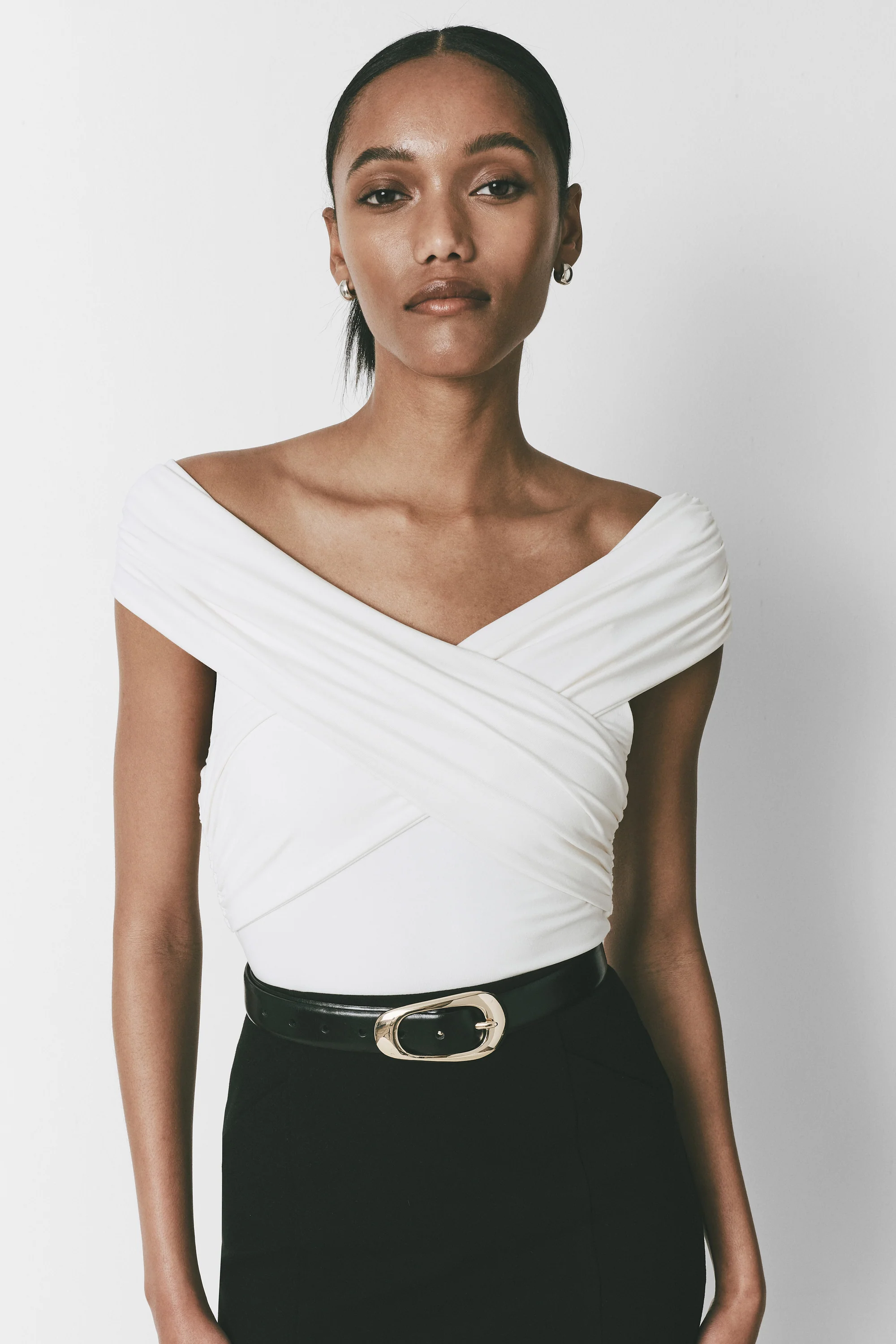 Laurel Ribbed Square Neck Top | Women from KYS Rue Sophie