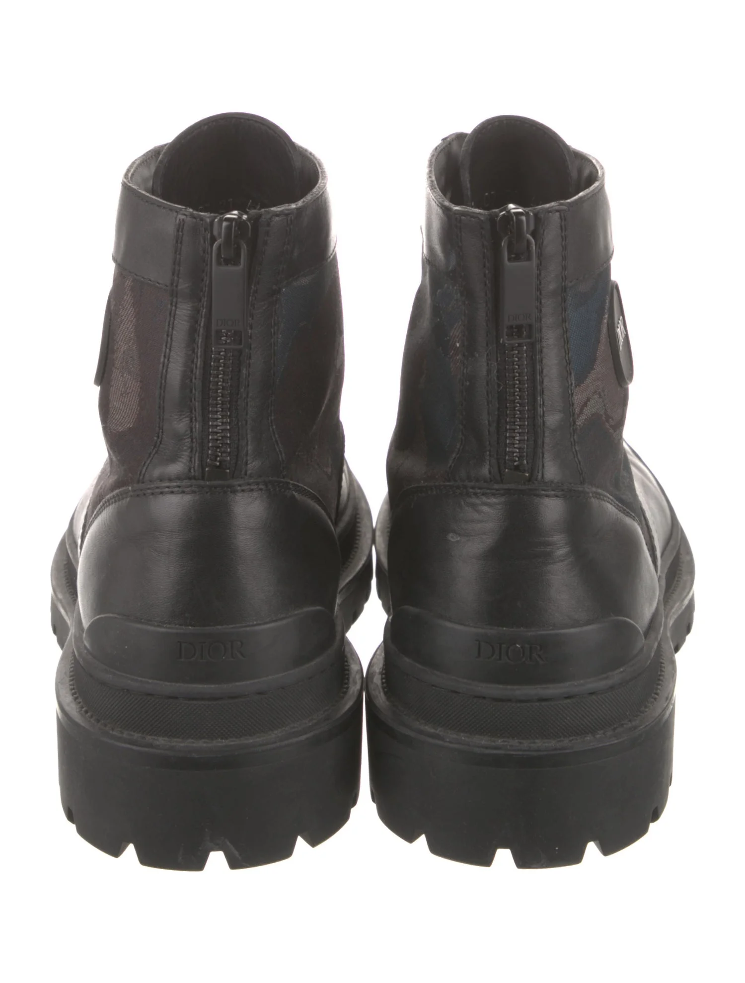 Leather Combat Boots from DIOR MEN