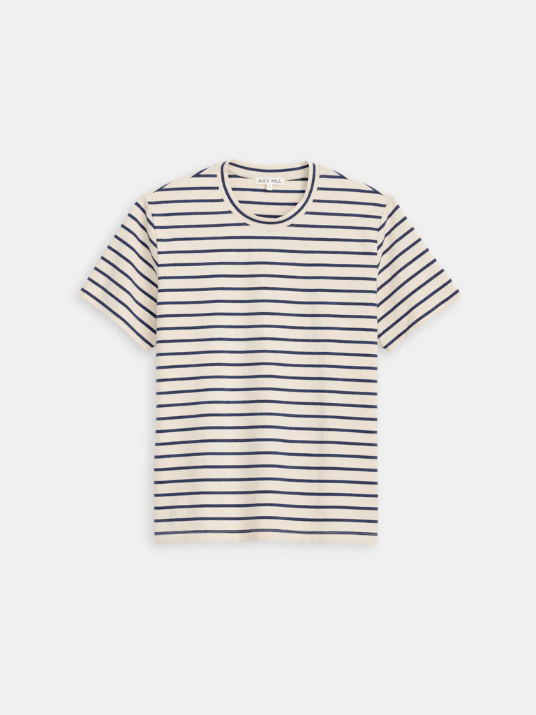 Standard Striped Tee In Cotton from Alexmill