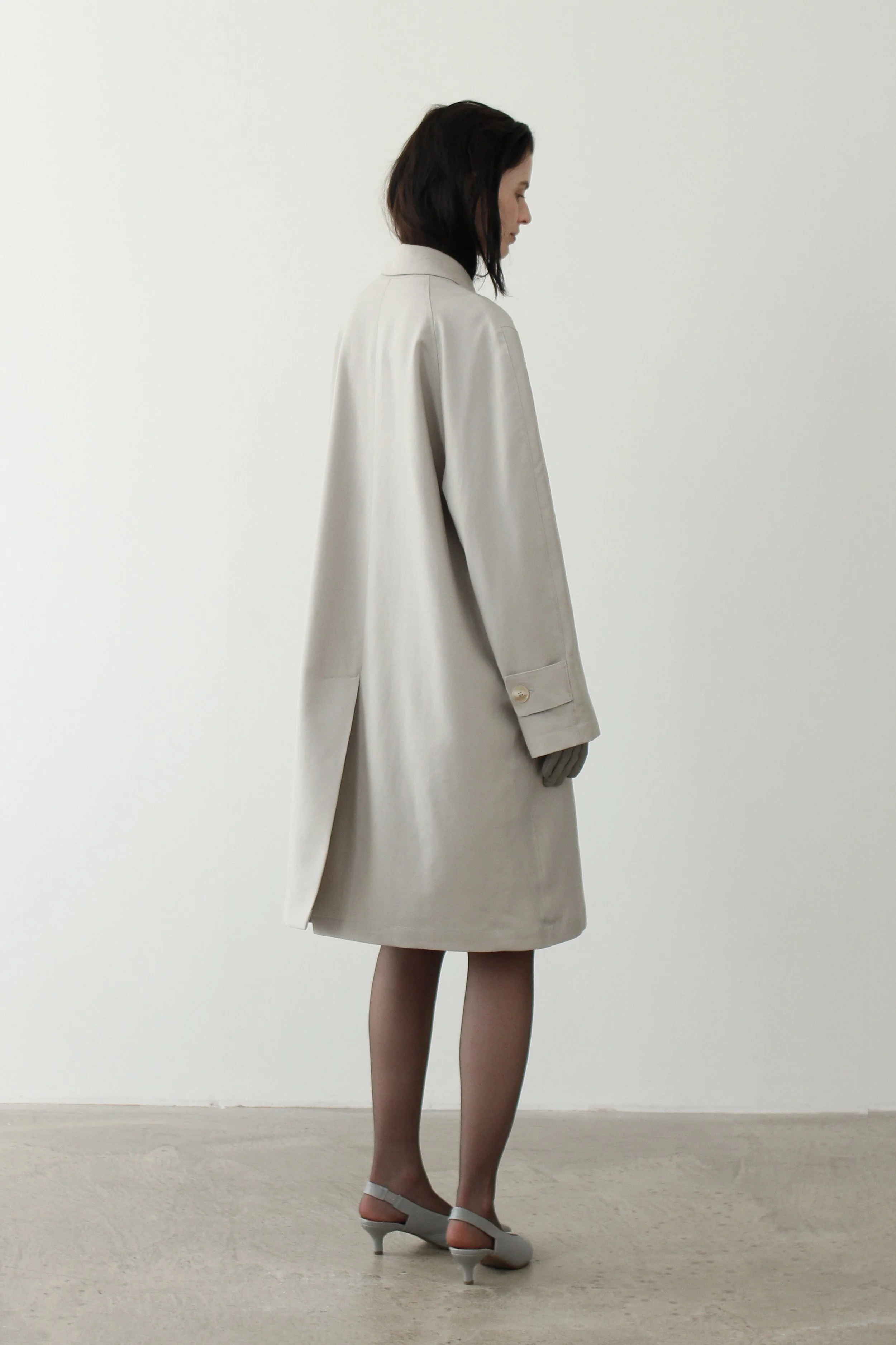 Wool Car Coat Earl Grey — Ladéga from Ladega