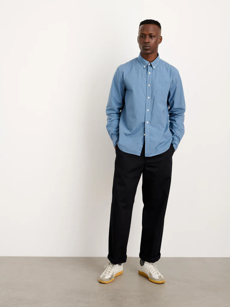 Mill Shirt In Cotton Poplin from Alexmill