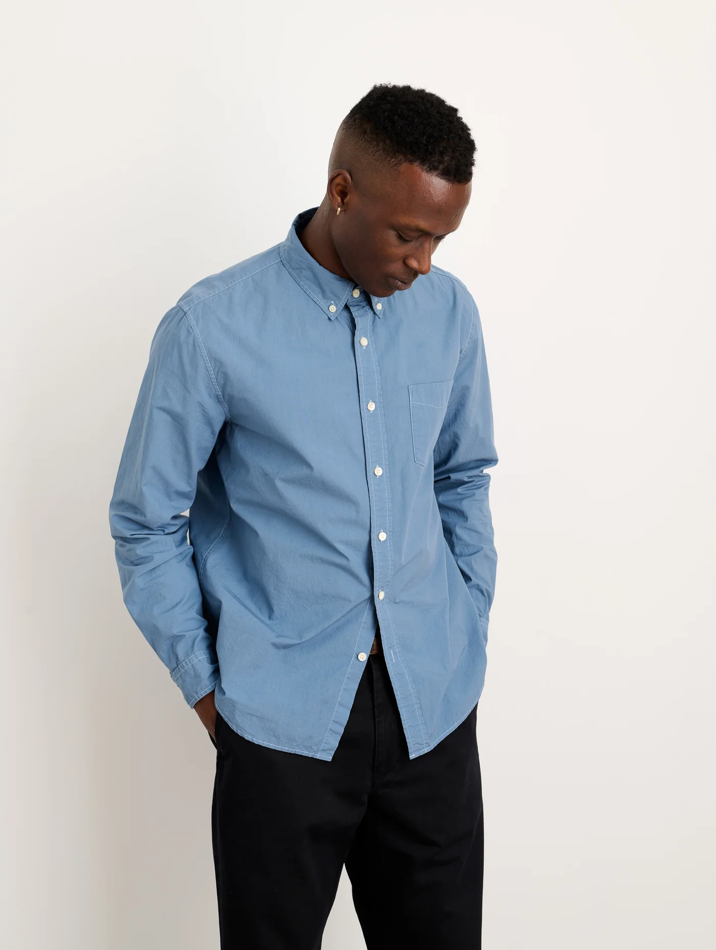 Mill Shirt In Cotton Poplin from Alexmill