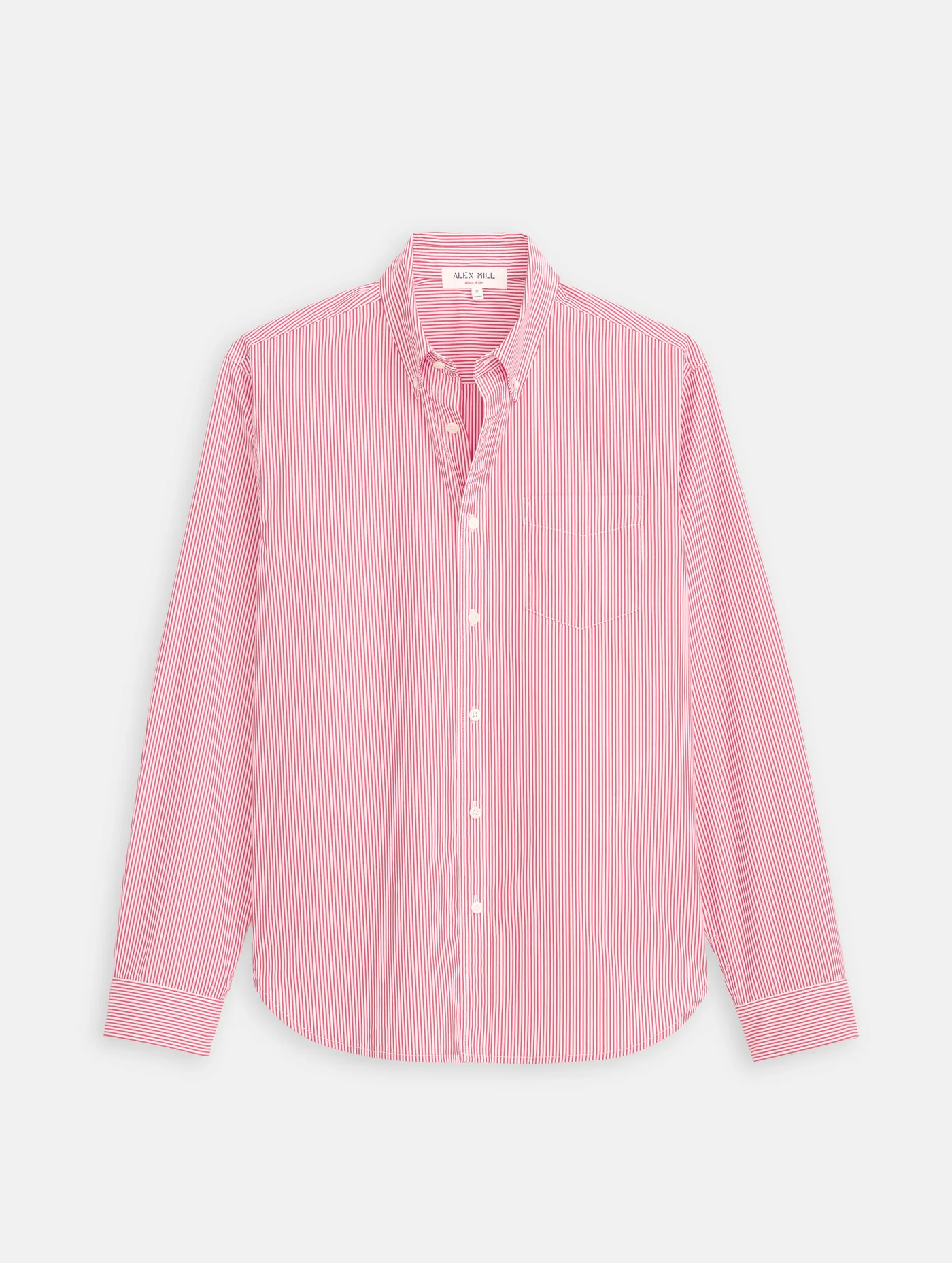 Mill Striped Shirt In Cotton Poplin from Alexmill