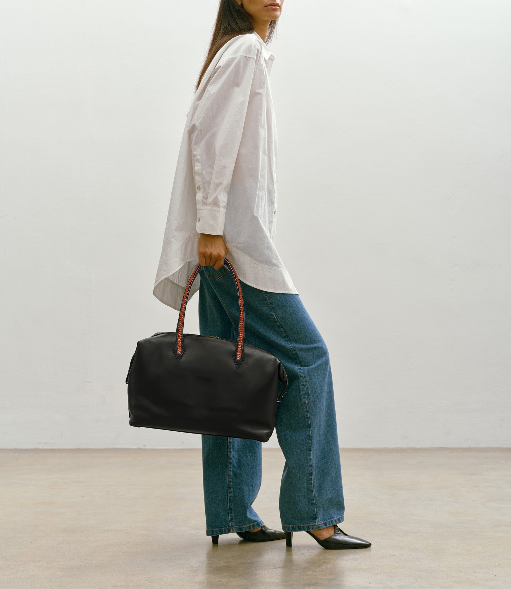 Vérité All Day Elvis Leather Black with Cognac | Métier from Unknown Brand