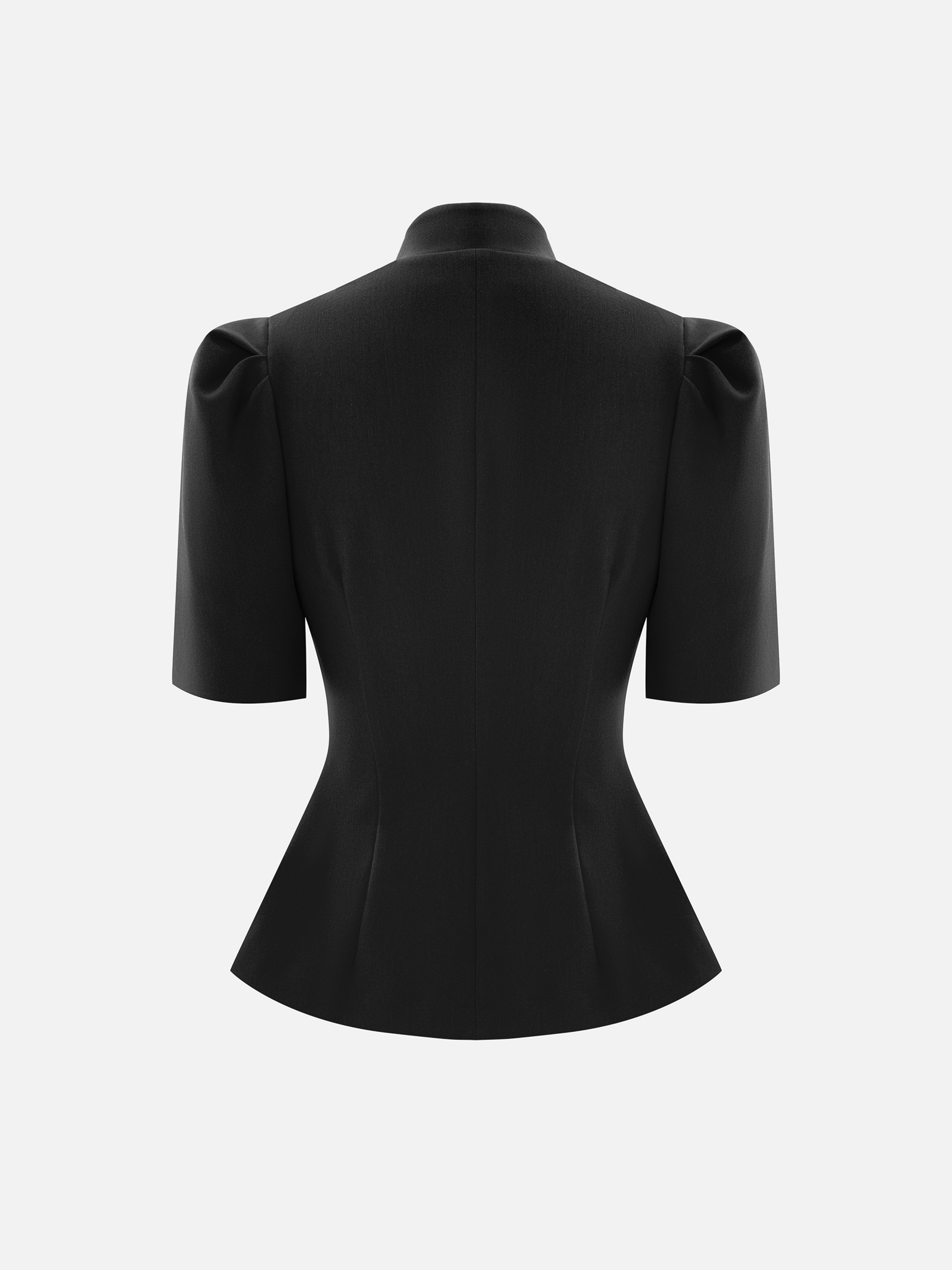Однобортный жакет с воротником-стойкой и короткими рукавами :: LICHI - Online fashion store from Lichi