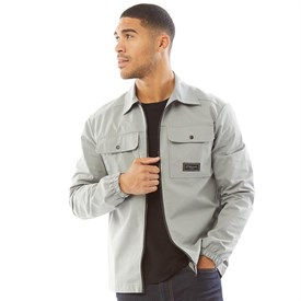 Closure London Mens Utility Overshirt Ice Grey from Closure London