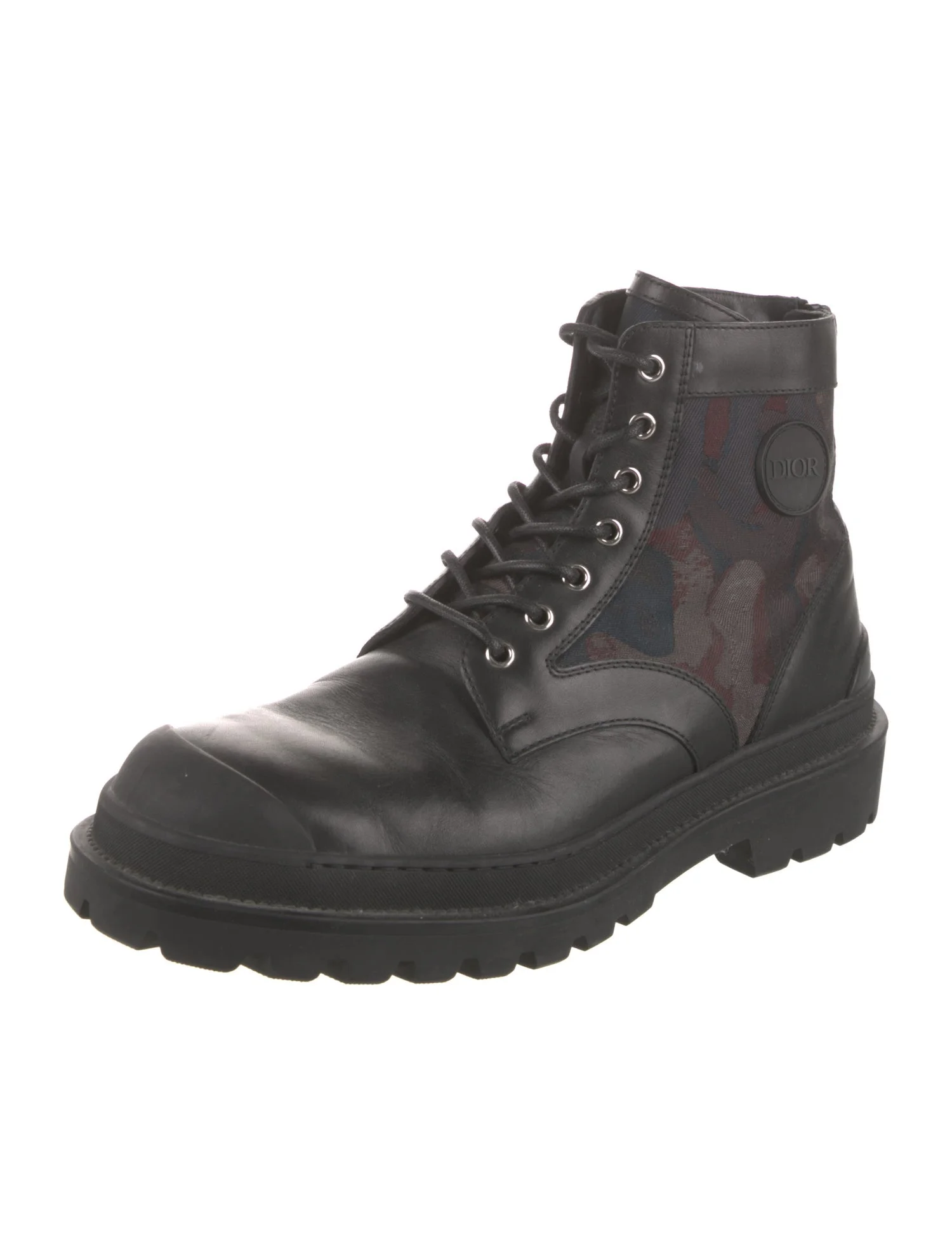 Leather Combat Boots from DIOR MEN