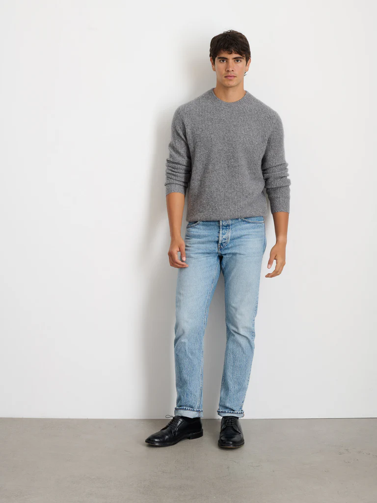 Jordan Sweater In Washed Cashmere from Alexmill