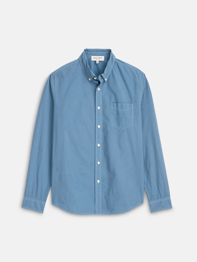 Mill Shirt In Cotton Poplin from Alexmill