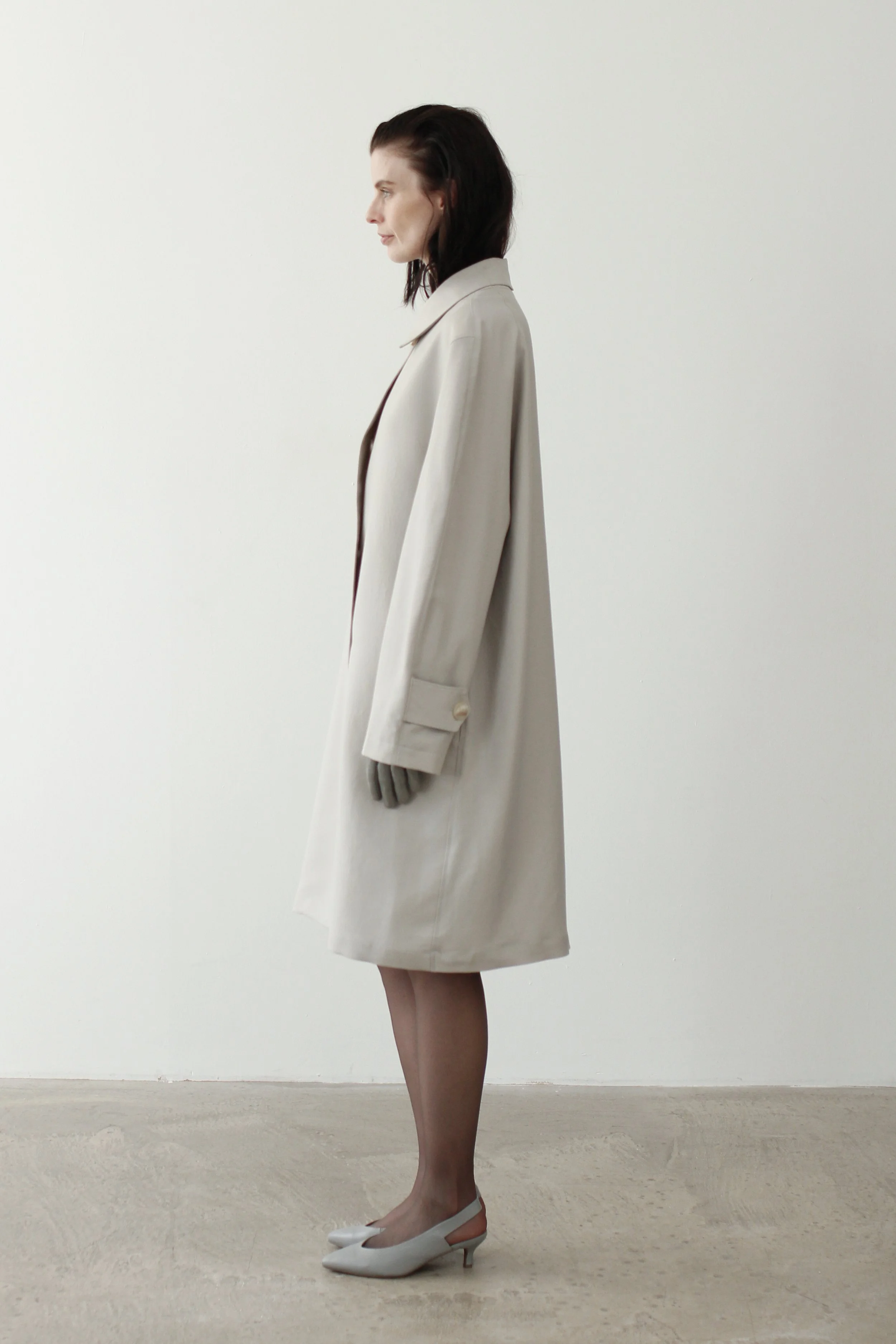 Wool Car Coat Earl Grey — Ladéga from Ladega
