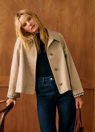 sezane bobby jacket navy - Google Search from Google