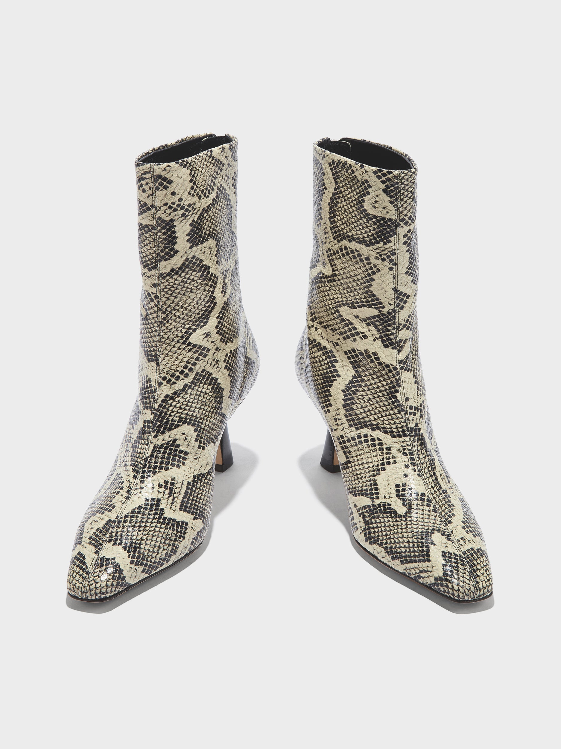 Elina Leather Ankle Boots | Creamy Snake from aeyde