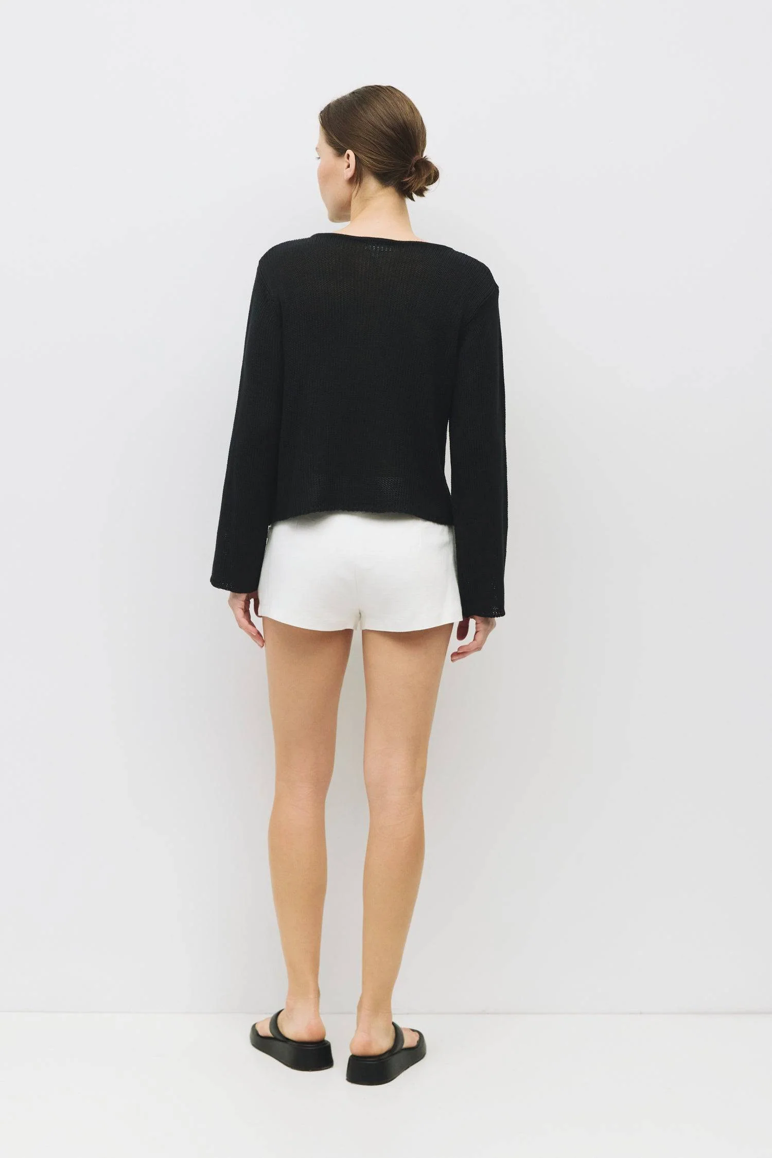 The Tala Sweater | Knit Sweater with Keyhole Neckline from All Row