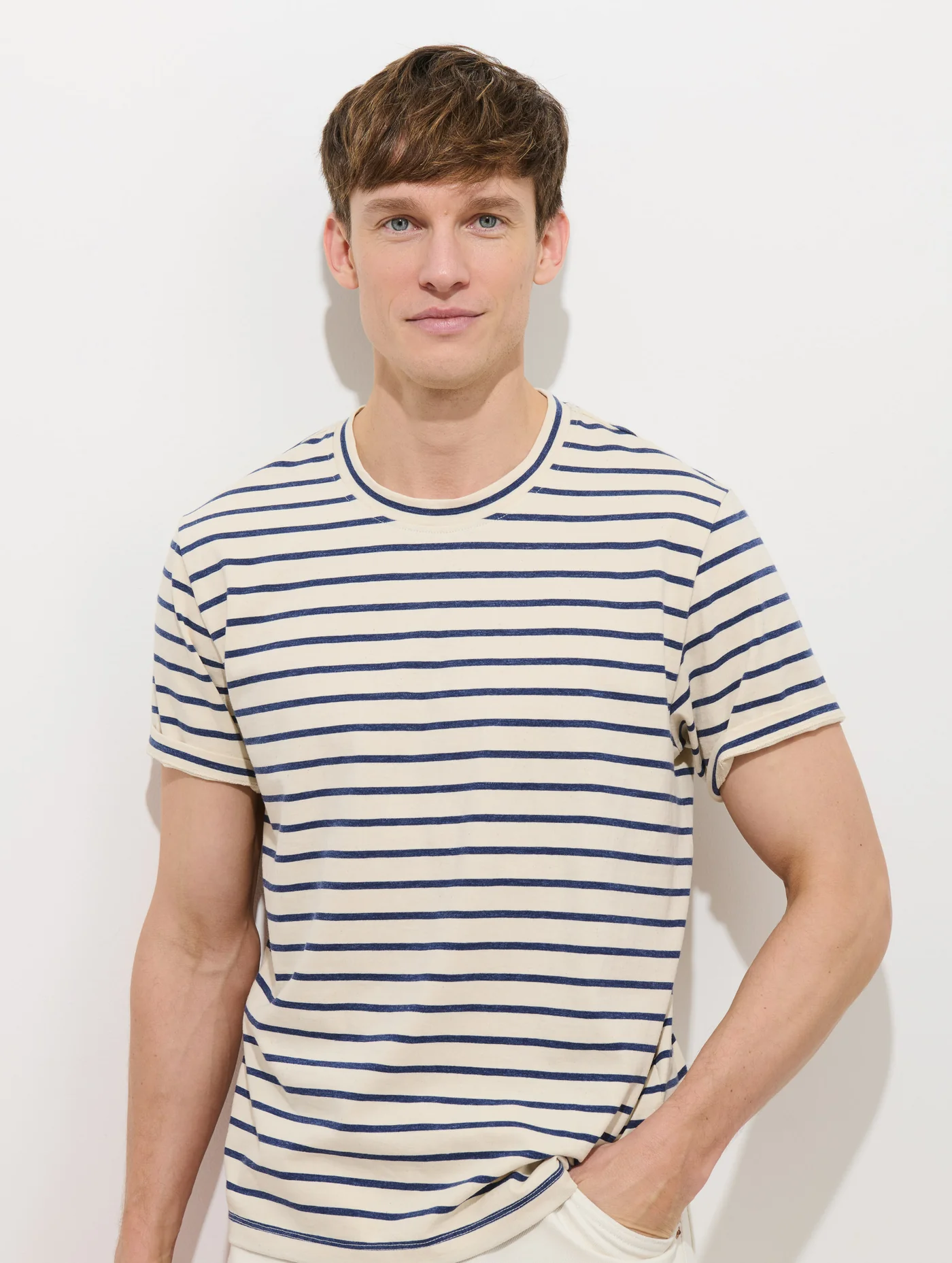 Standard Striped Tee In Cotton from Alexmill